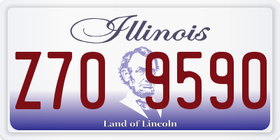 IL license plate Z709590