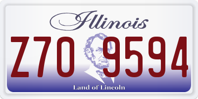 IL license plate Z709594