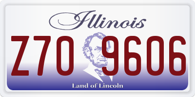 IL license plate Z709606