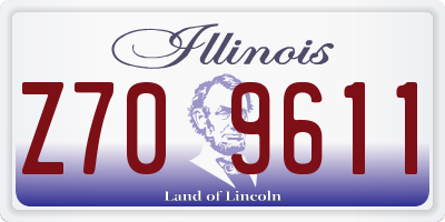IL license plate Z709611