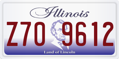 IL license plate Z709612