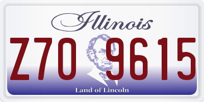IL license plate Z709615