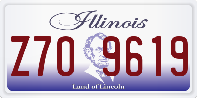 IL license plate Z709619