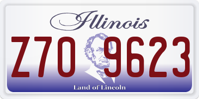 IL license plate Z709623