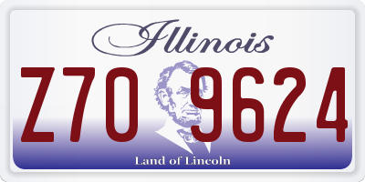 IL license plate Z709624