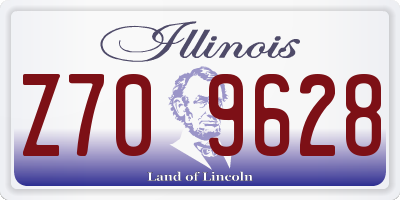 IL license plate Z709628