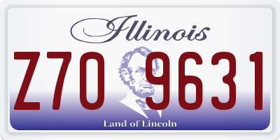 IL license plate Z709631