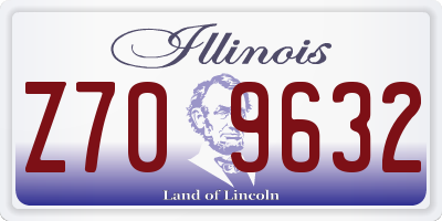 IL license plate Z709632