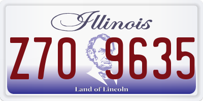 IL license plate Z709635