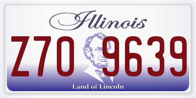 IL license plate Z709639