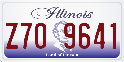 IL license plate Z709641