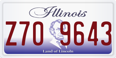 IL license plate Z709643