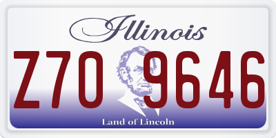 IL license plate Z709646
