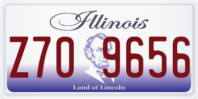 IL license plate Z709656