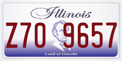 IL license plate Z709657