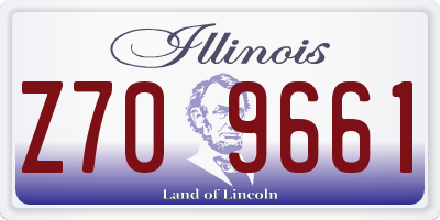 IL license plate Z709661