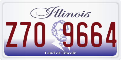 IL license plate Z709664