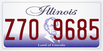 IL license plate Z709685