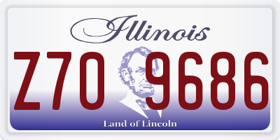 IL license plate Z709686
