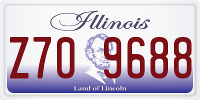 IL license plate Z709688