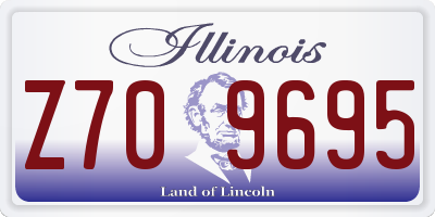 IL license plate Z709695