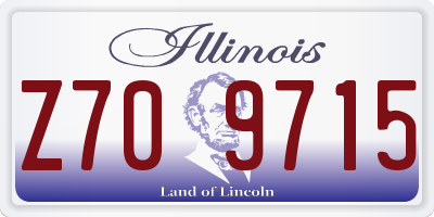 IL license plate Z709715