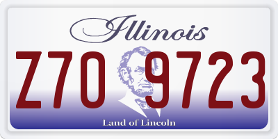 IL license plate Z709723
