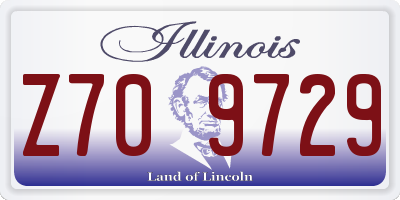 IL license plate Z709729