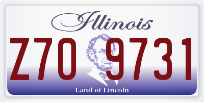 IL license plate Z709731