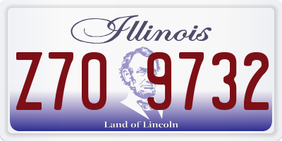 IL license plate Z709732