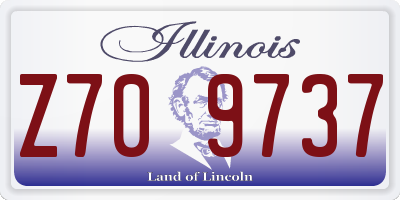 IL license plate Z709737