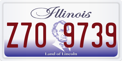 IL license plate Z709739