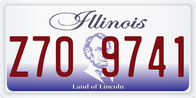 IL license plate Z709741
