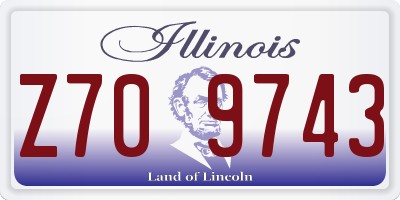 IL license plate Z709743