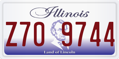 IL license plate Z709744