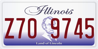IL license plate Z709745