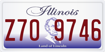 IL license plate Z709746