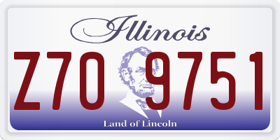 IL license plate Z709751