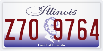 IL license plate Z709764