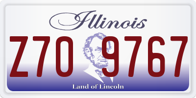 IL license plate Z709767