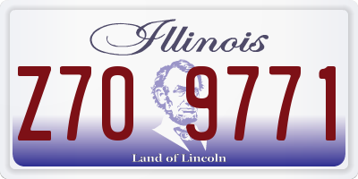 IL license plate Z709771