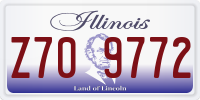 IL license plate Z709772