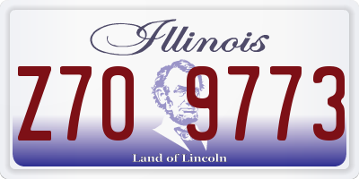 IL license plate Z709773