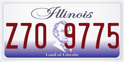 IL license plate Z709775