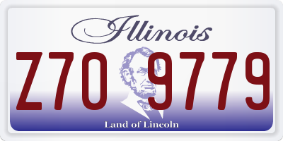 IL license plate Z709779