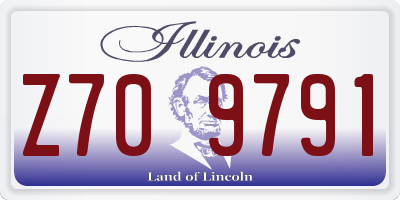 IL license plate Z709791