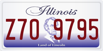 IL license plate Z709795