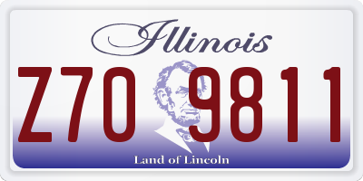 IL license plate Z709811