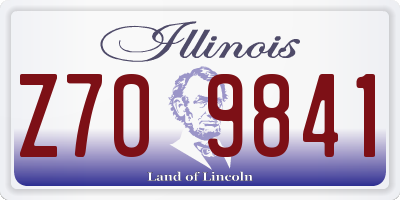 IL license plate Z709841