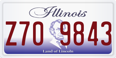 IL license plate Z709843